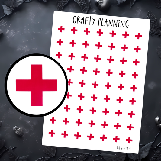 RED CROSS STICKERS