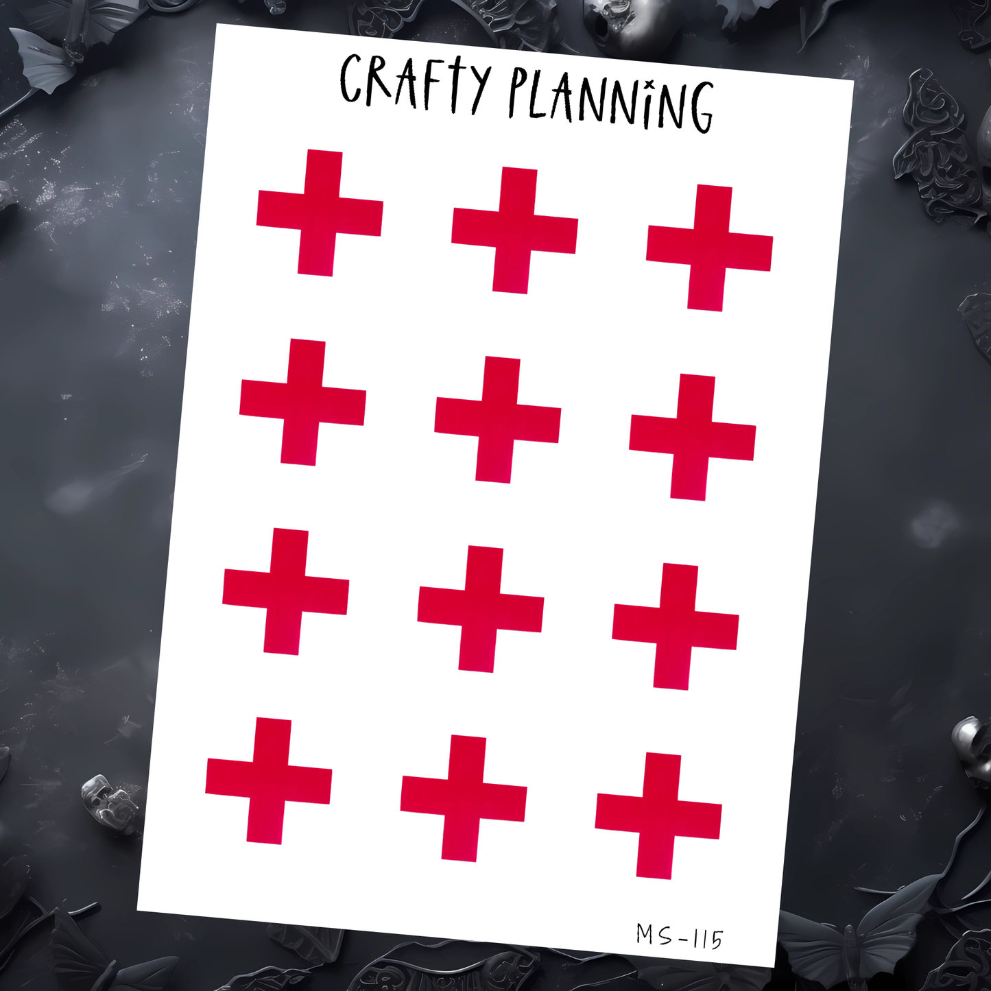 LARGE RED CROSS STICKERS