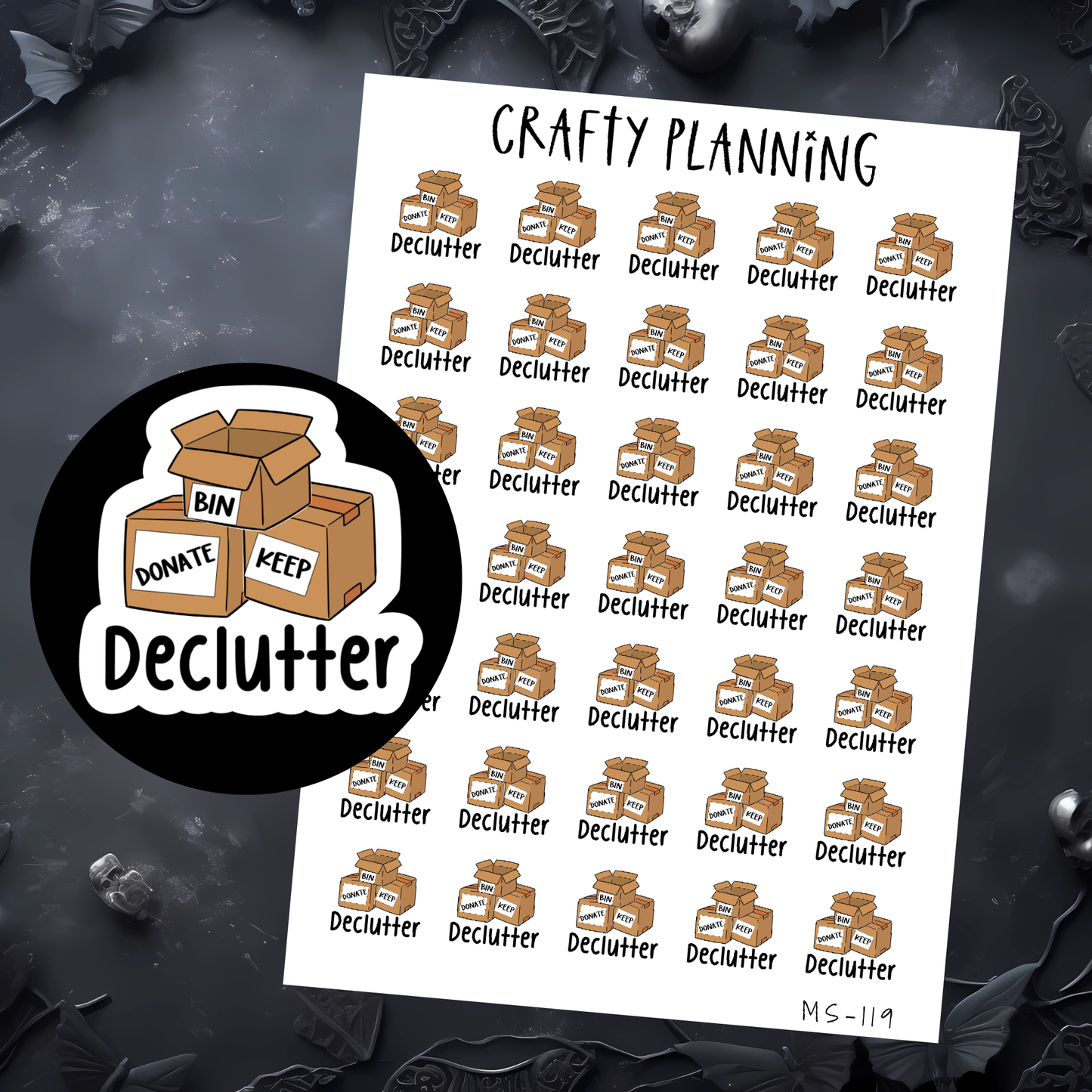DECLUTTER STICKERS