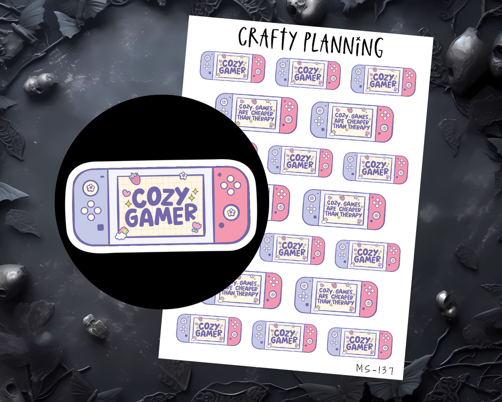 Gaming Stickers - Cozy Game Night, Therapy & Self Care