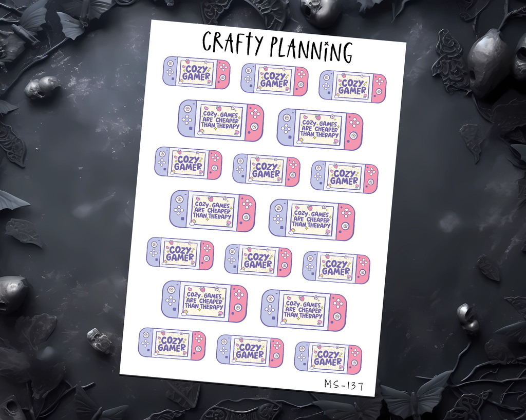 Gaming Stickers - Cozy Game Night, Therapy & Self Care