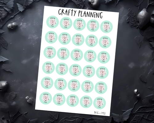 Brain Fog - Mini Sticker Sheet