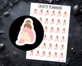 Bookish Stickers – Girl Reading Character Icon