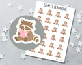 Bookish Raccoon Stickers