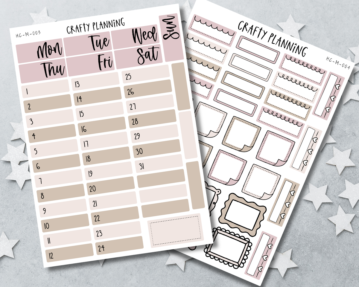Neutral Monthly - Hobonichi Cousin