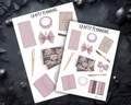 Pink Stationery Planner Stickers – Floral Matte Finish Decorative Sheet