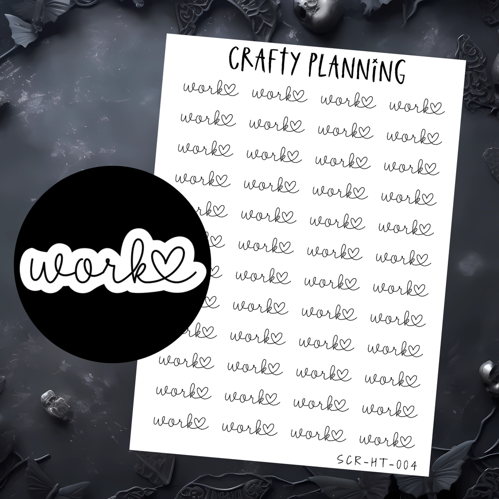 WORK SCRIPT STICKERS