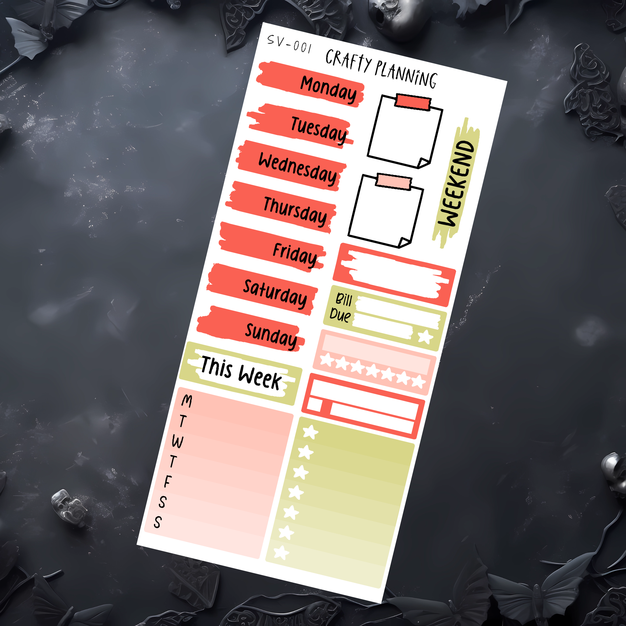 BOOKISH STRAWBERRY BEAR - STANDARD VERTICAL 1.5"