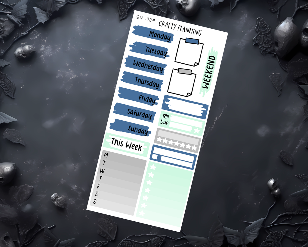 BEST DAD IN THE GALAXY - WEEKLY PLANNER KIT - STANDARD VERTICAL