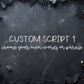 Custom Script 1 - Mini Sticker Sheet