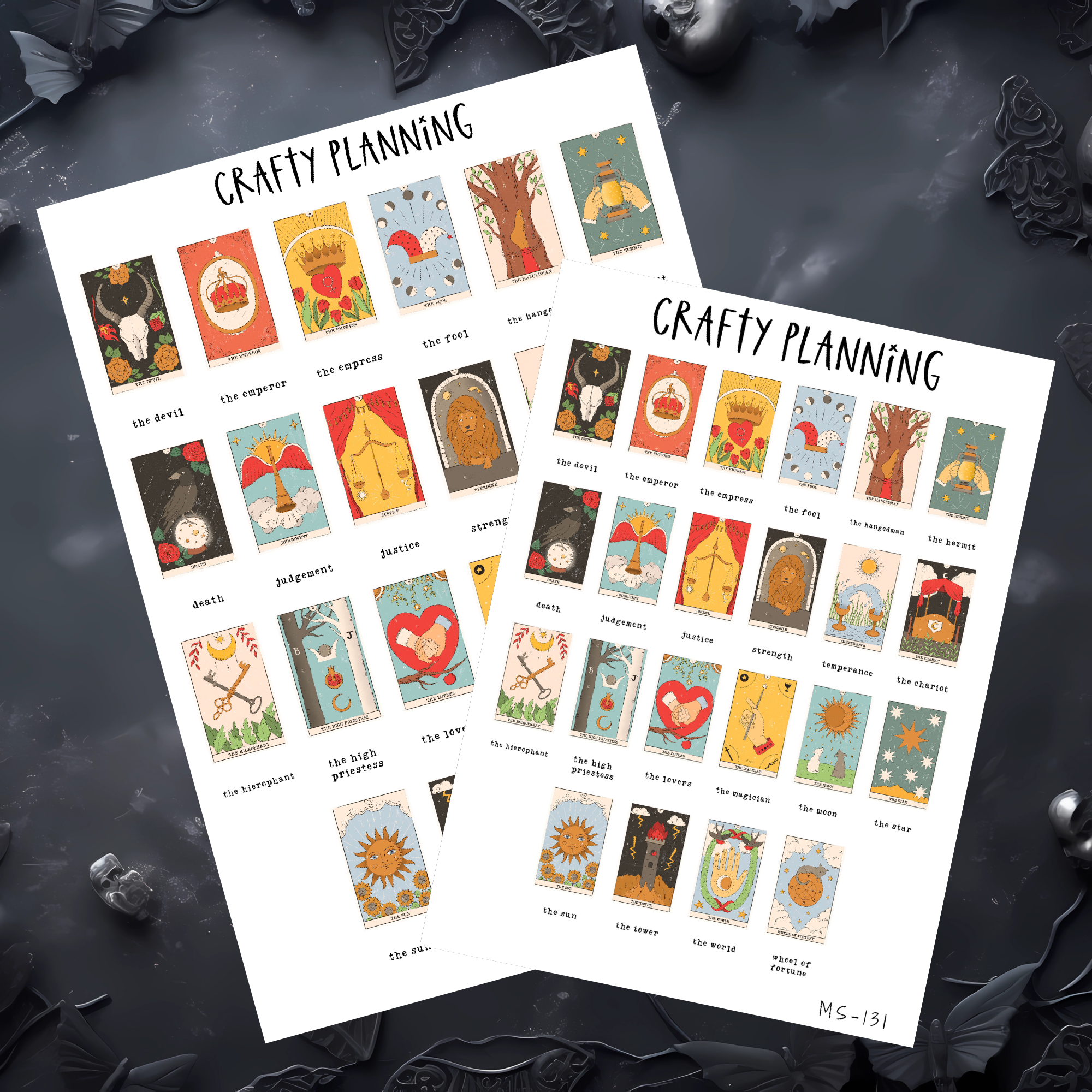 TAROT DAILY CARD PULL - A5 SIZE - FULL PAGE STICKER