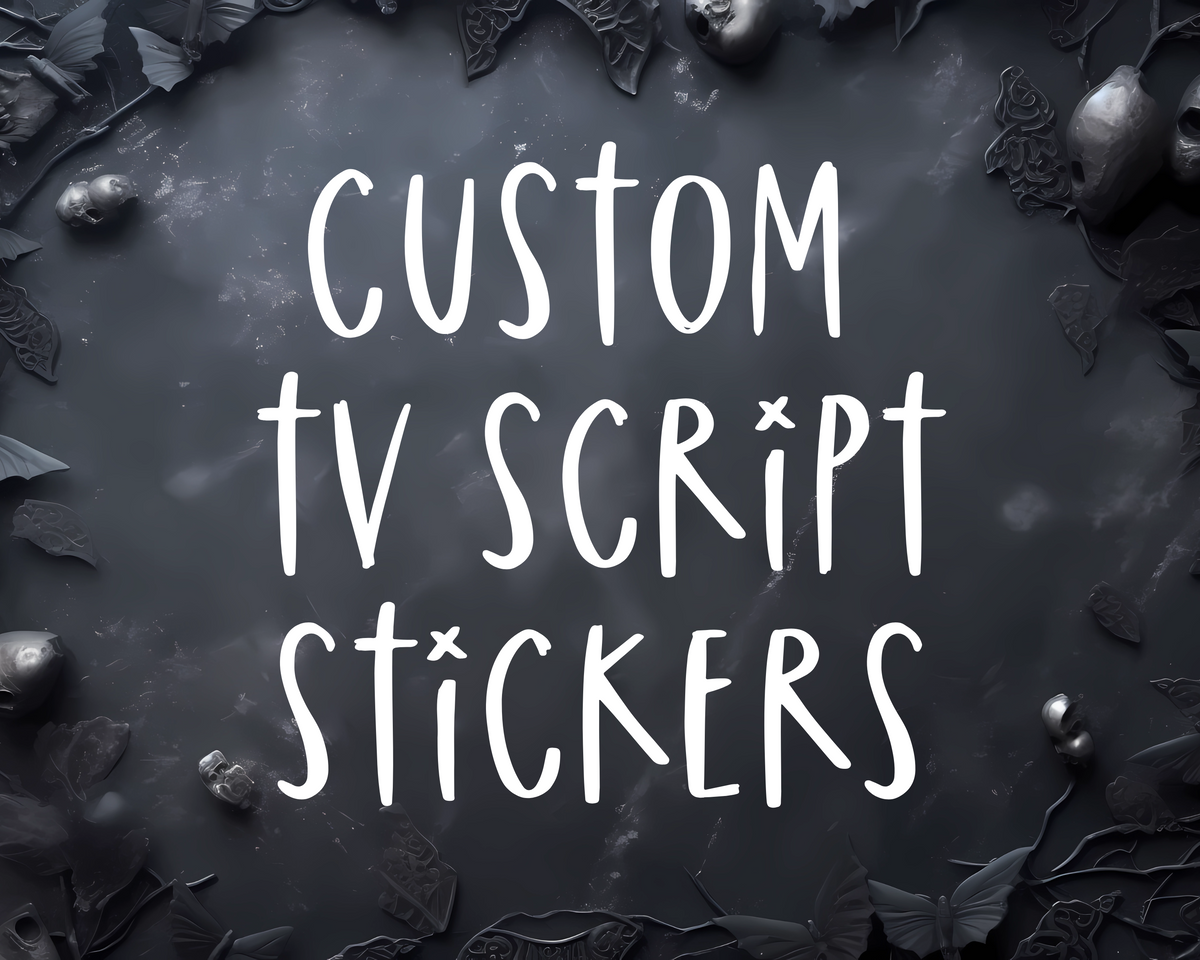 CUSTOM SCRIPT STICKERS – Crafty Planning Shop