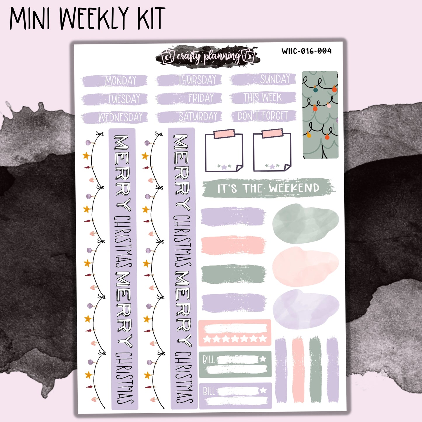 Merry & Bright - Hobonichi Cousin - Mix & Match Kits