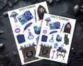 Witchcraft Planner Stickers – Witchcraft Journal Matte Finish Decorative Sheet - Design 2