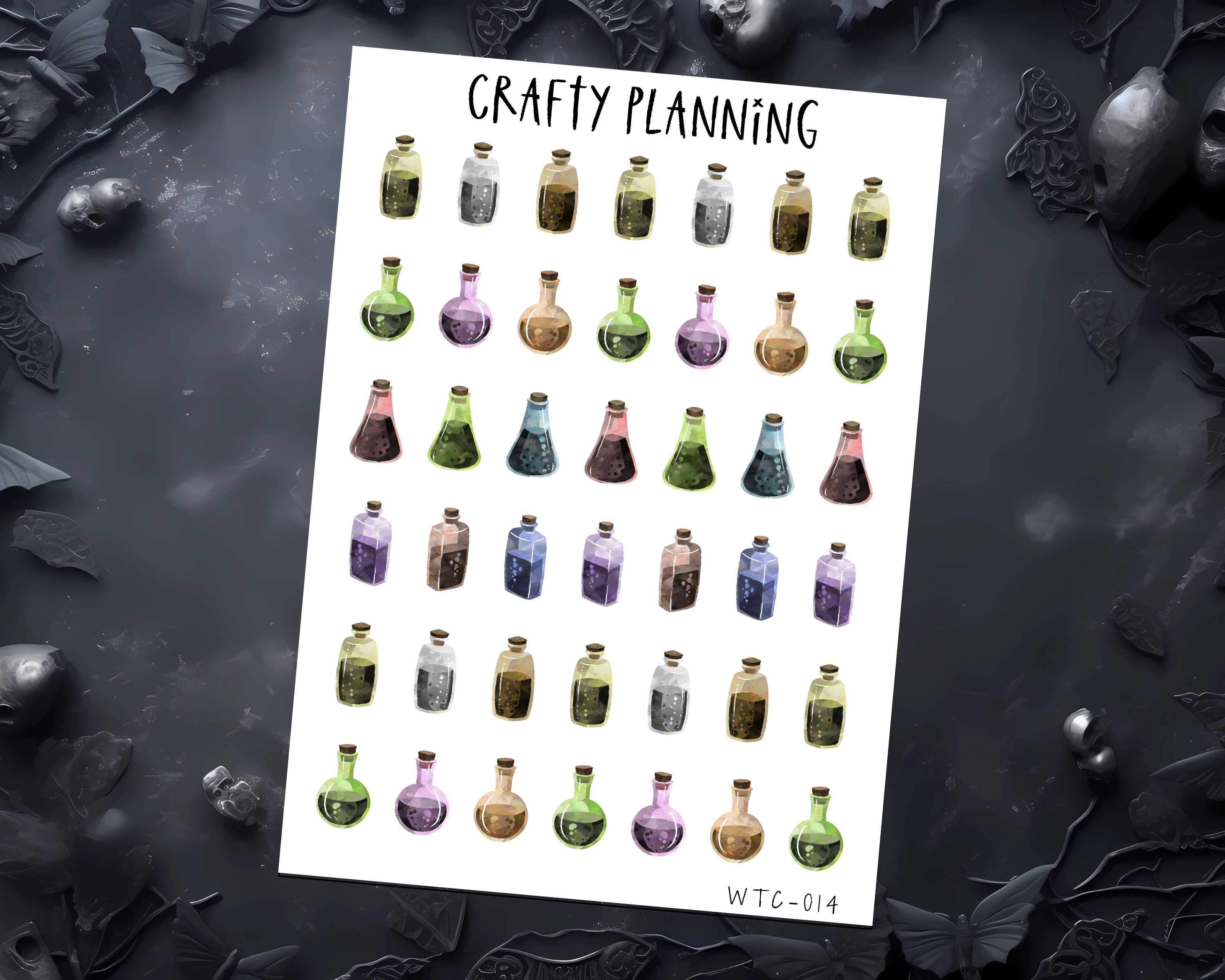 Potion Bottles - Mini Sticker Sheet