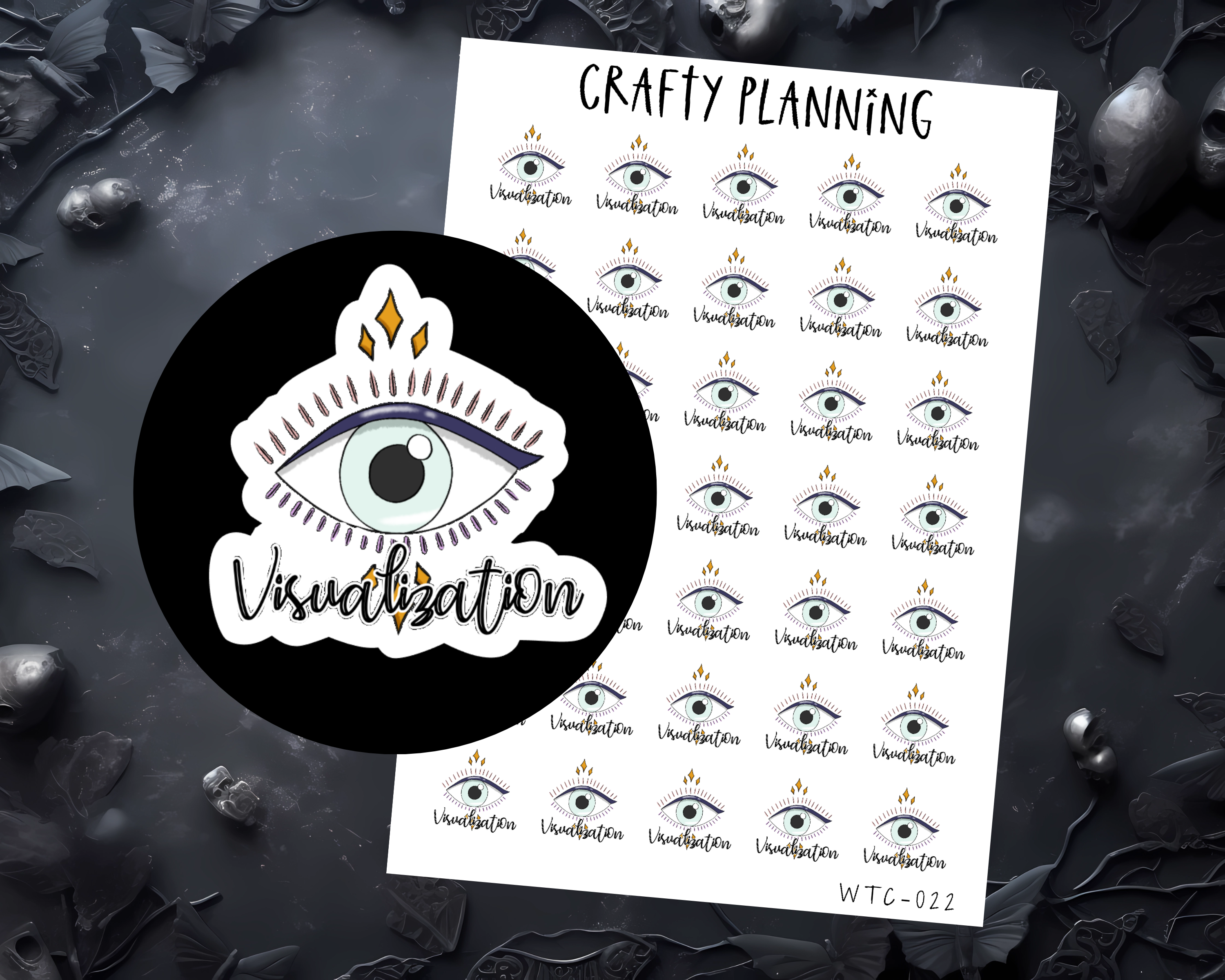 Visualization Stickers, Witchcraft Supplies For Planners & Grimoires