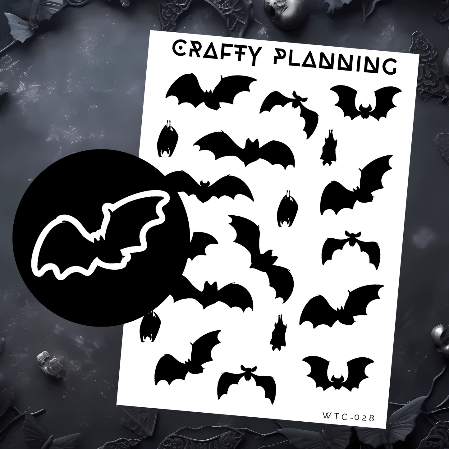 Bat Silhouettes - Mini Sticker Sheets