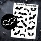 Bat Silhouettes - Mini Sticker Sheets