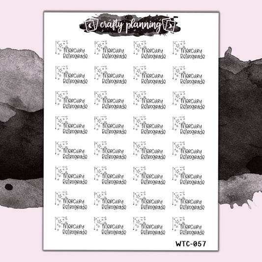 Mercury Retrograde - Mini Sticker Sheet