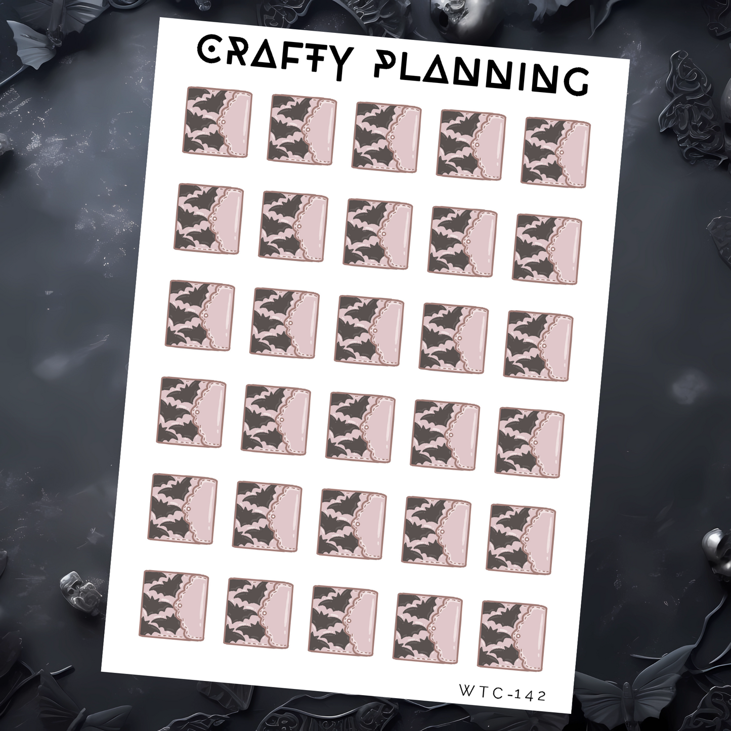 Bat Planners - Mini Sticker Sheet