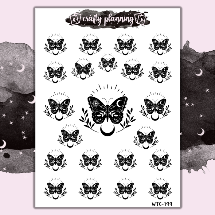 Butterfly Moons - Mini Sticker Sheet