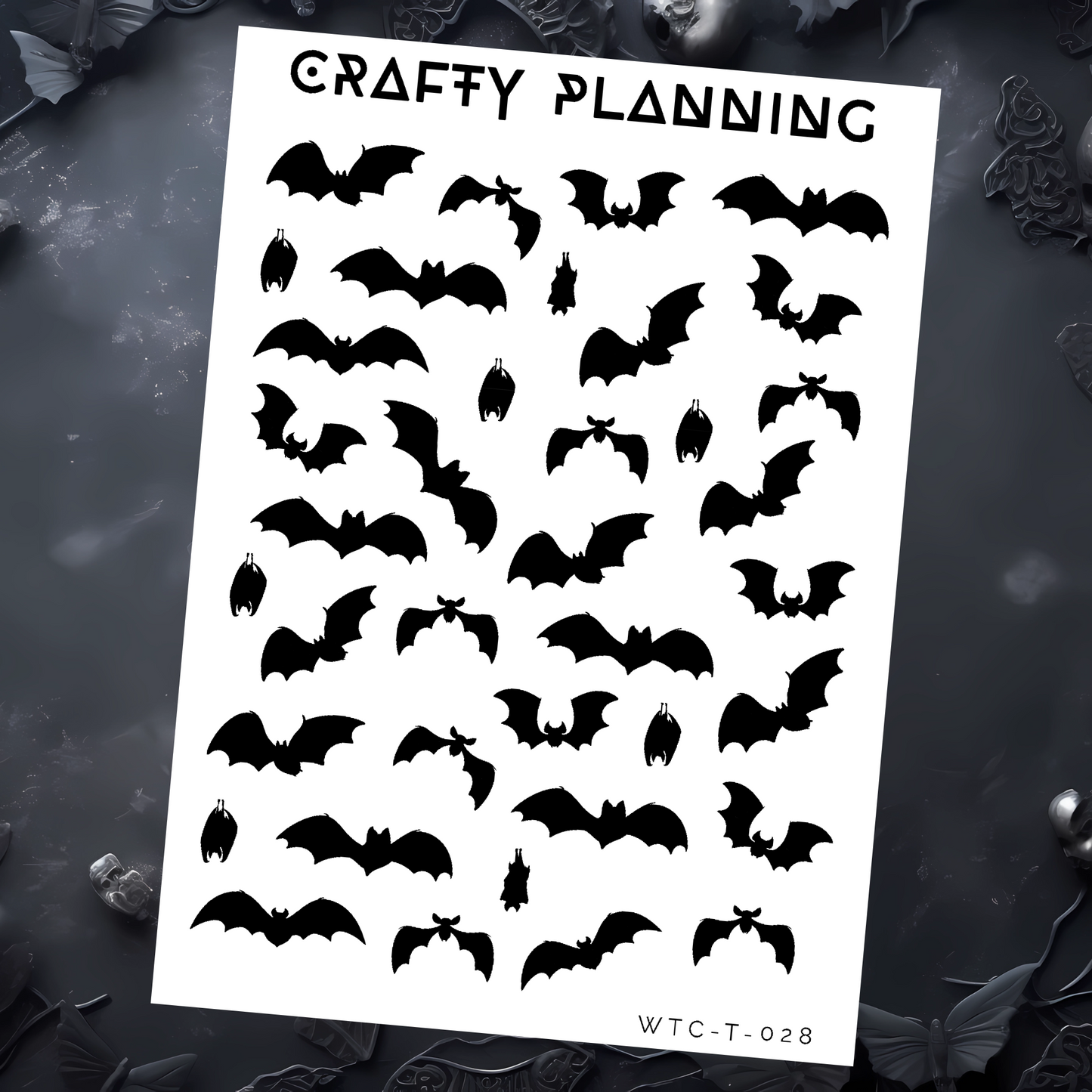 Bat Silhouettes - Mini Sticker Sheets