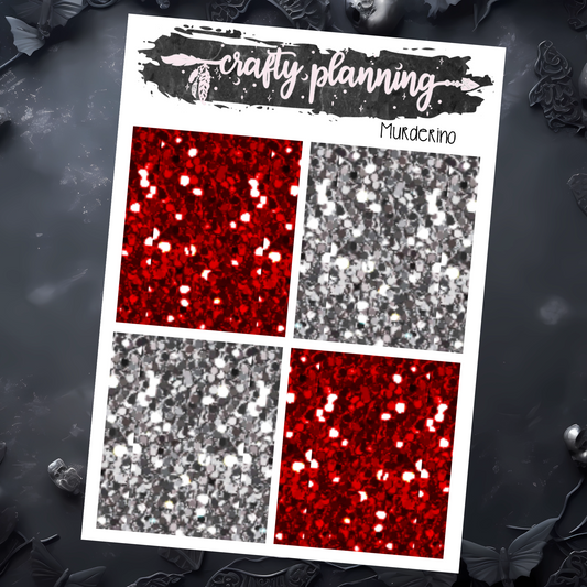 Glitter Headers - Mini Sticker Sheet