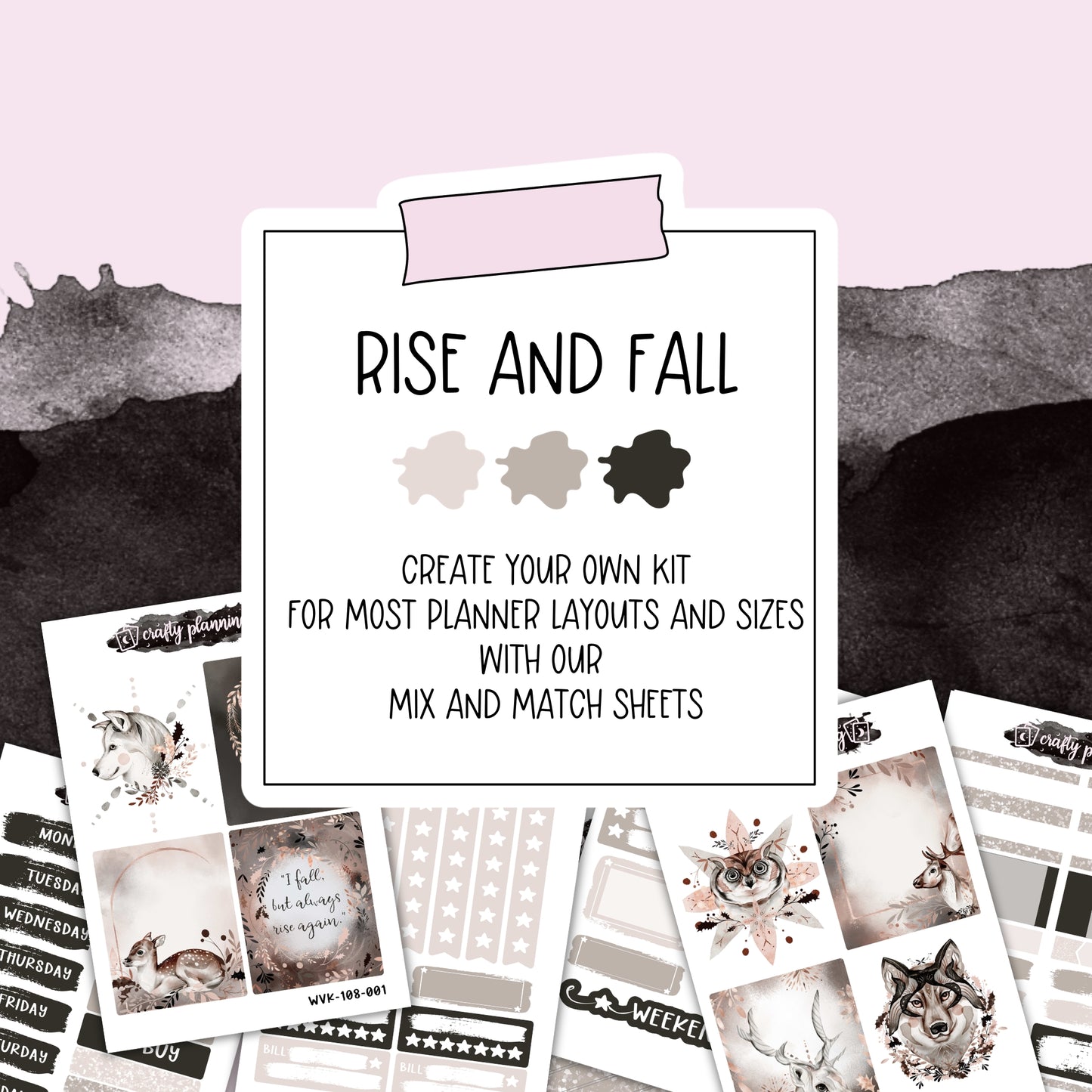 Rise & Fall - Vertical Planner - Mix & Match Kits