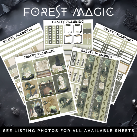 Forest Magic - Weekly Vertical Planner Kit