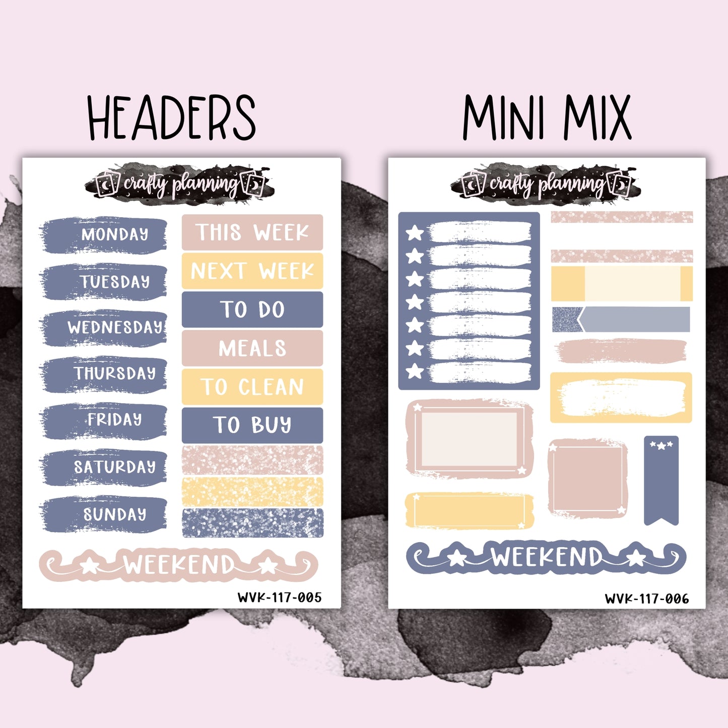 Vintage Bunny - Vertical Planner - Mix & Match Kits