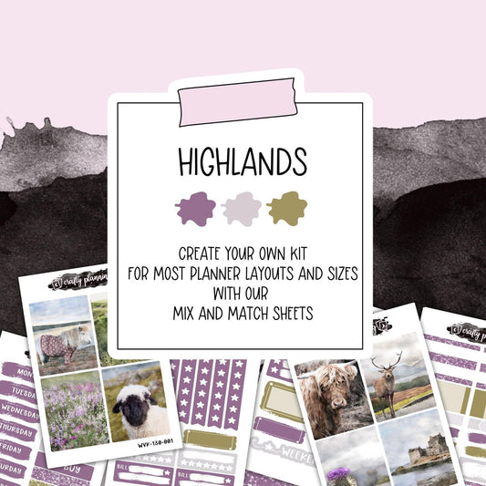 Highlands - Vertical Planner - Mix & Match Kits