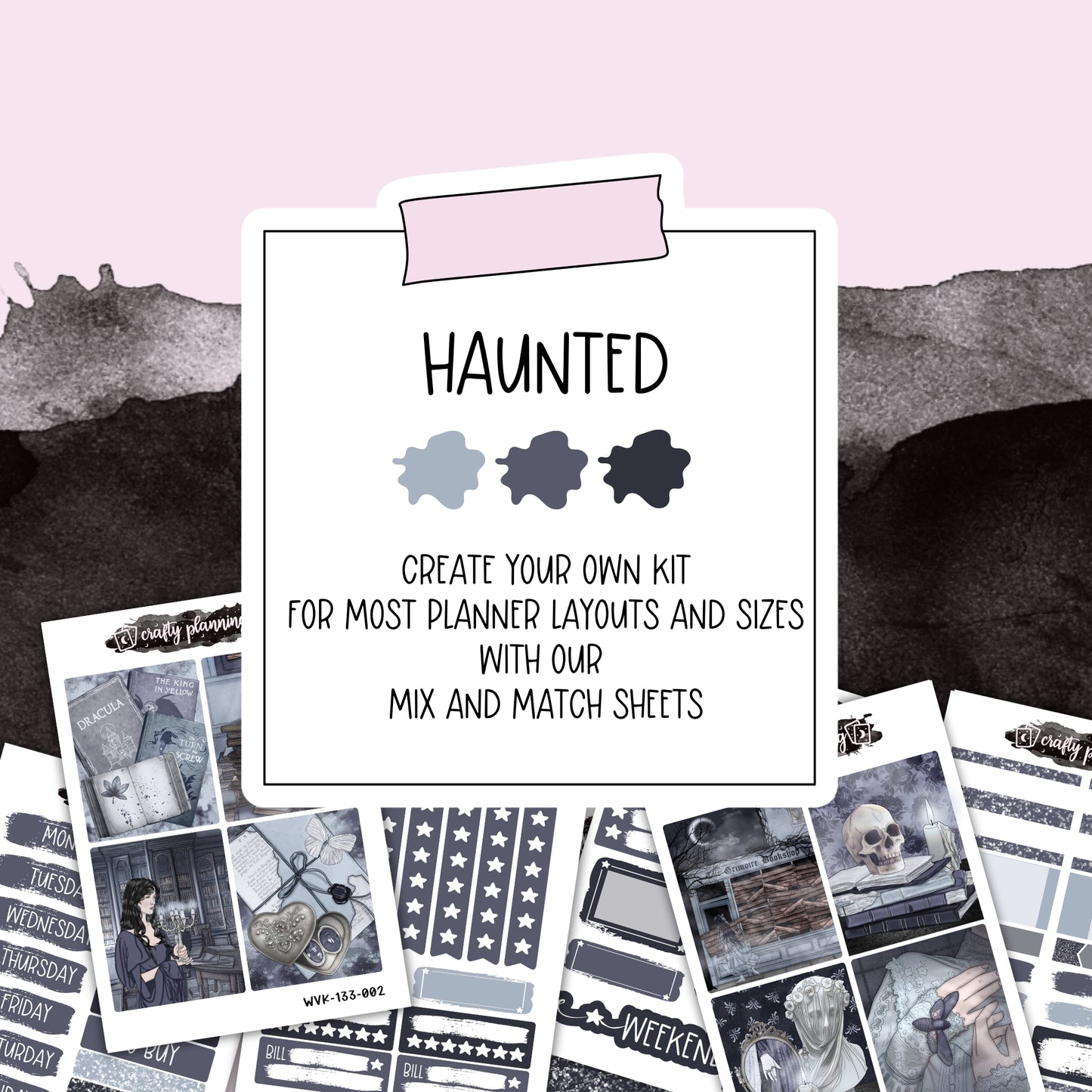 Haunted - Vertical Planner - Mix & Match Kits