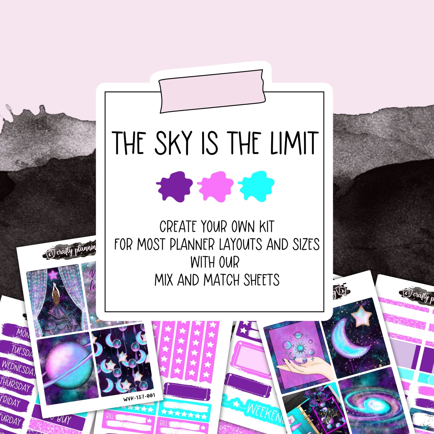 The Sky Is The Limit - Vertical Planner - Mix & Match Kits