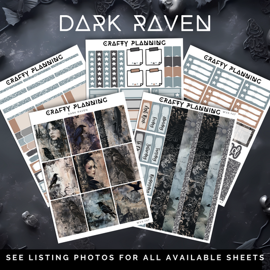 Dark Raven - Weekly Vertical Planner Kit