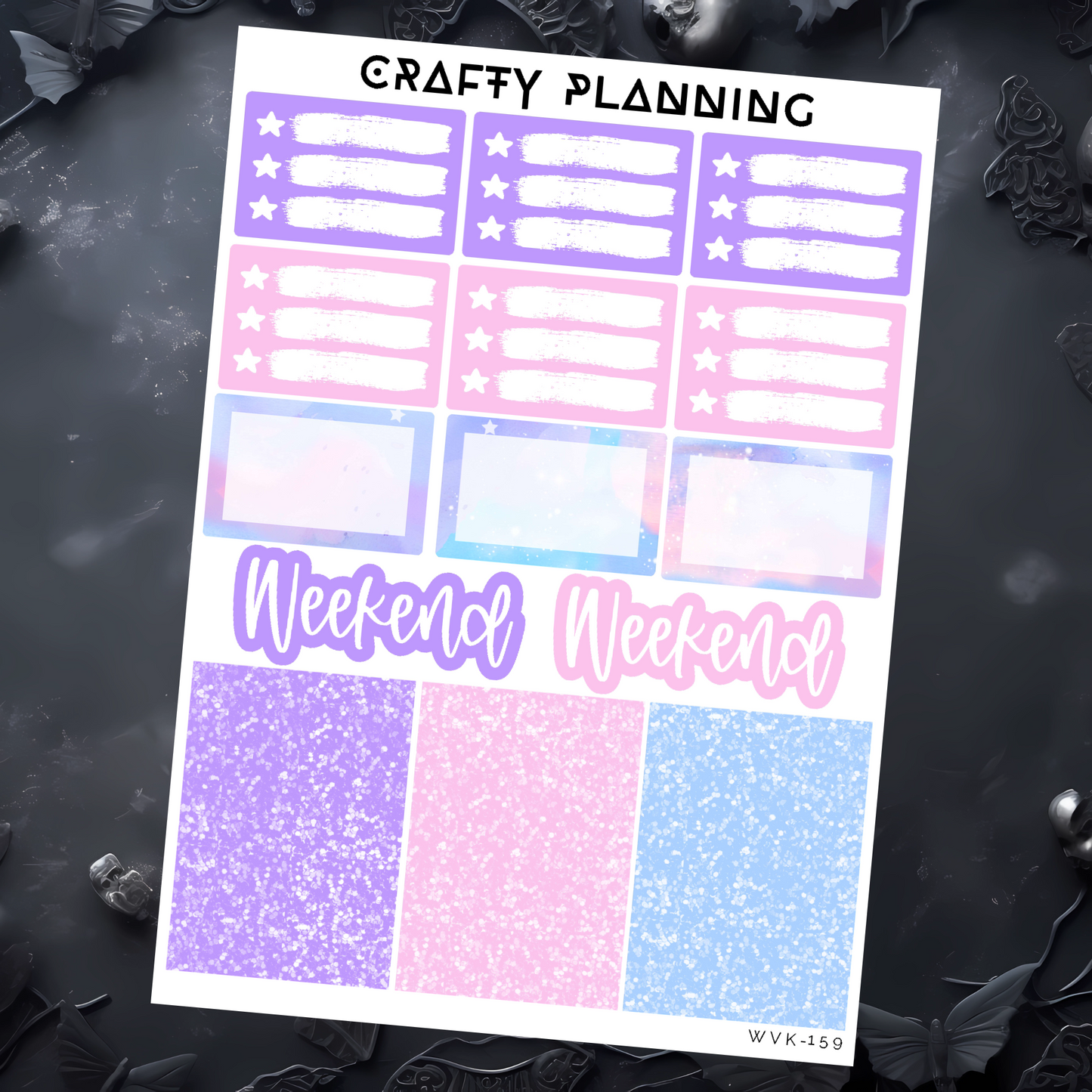 Summer Goth - Weekly Vertical Planner Kit