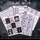 Lilac Noir - Weekly Vertical Planner Kit