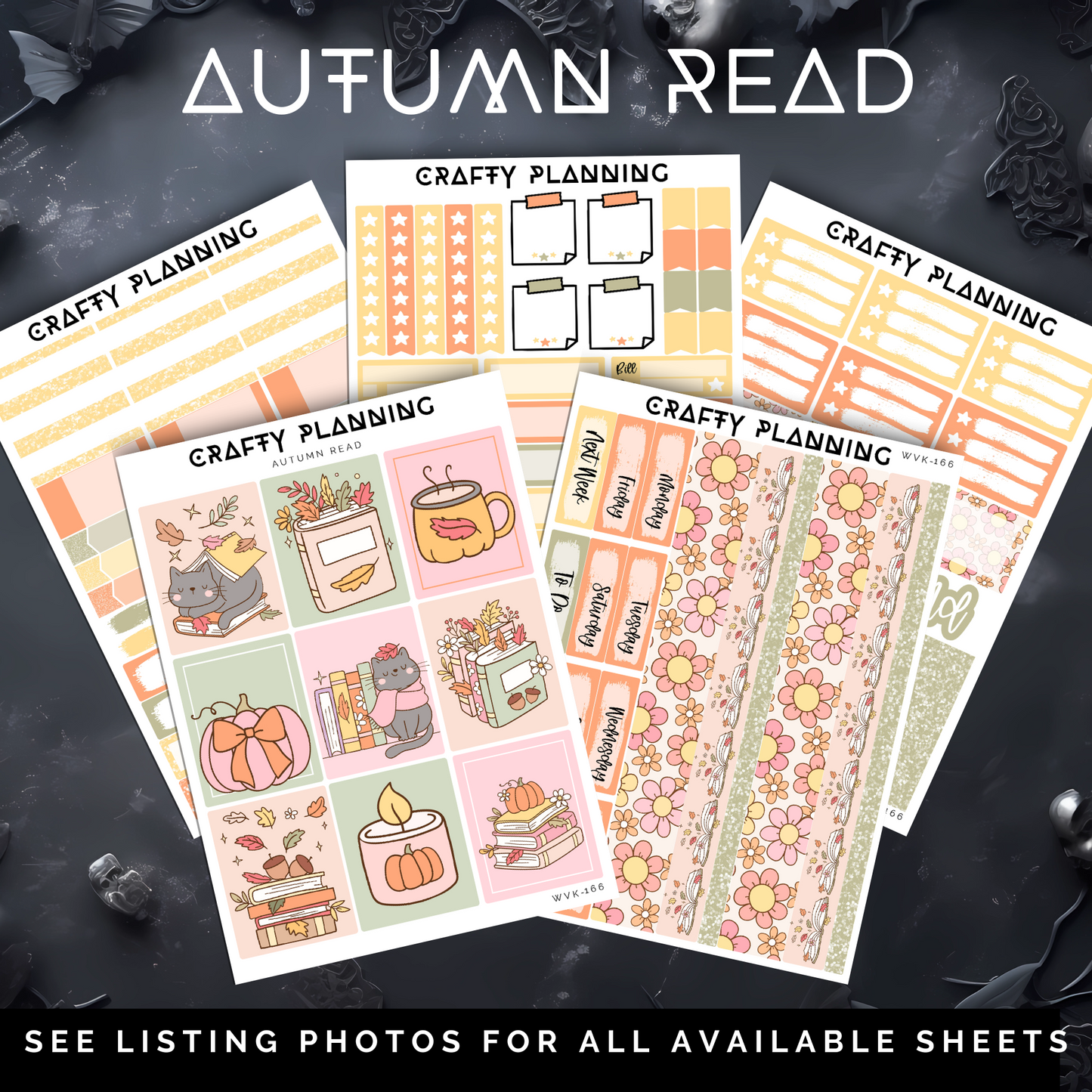 AUTUMN READ - Weekly Vertical Planner Kit