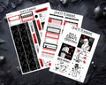 Gothic Xmas Planner Kit - Spooky Christmas Stickers for A5 Weekly Kit