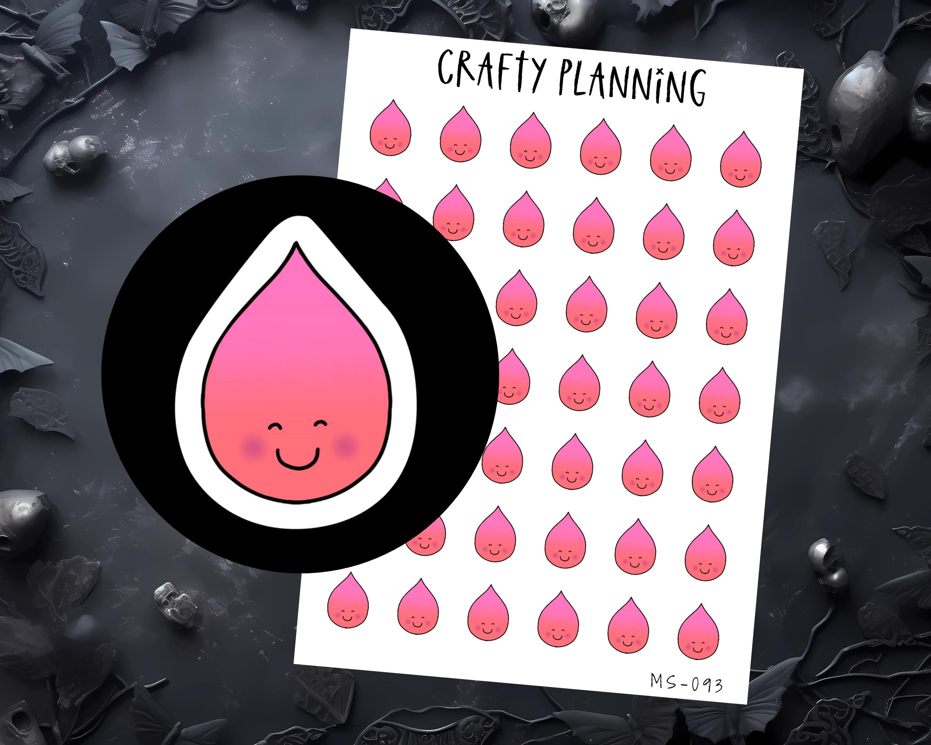 Period Tracker Stickers – Menstruation & Cycle Tracking Planner Labels