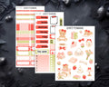 Planner Stickers Kit - Standard Vertical Planner, Cute Bear & Bookish Sticker Set