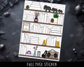 Reading Stickers - Book Tracker & Planner Stickers | TBR List Full Page