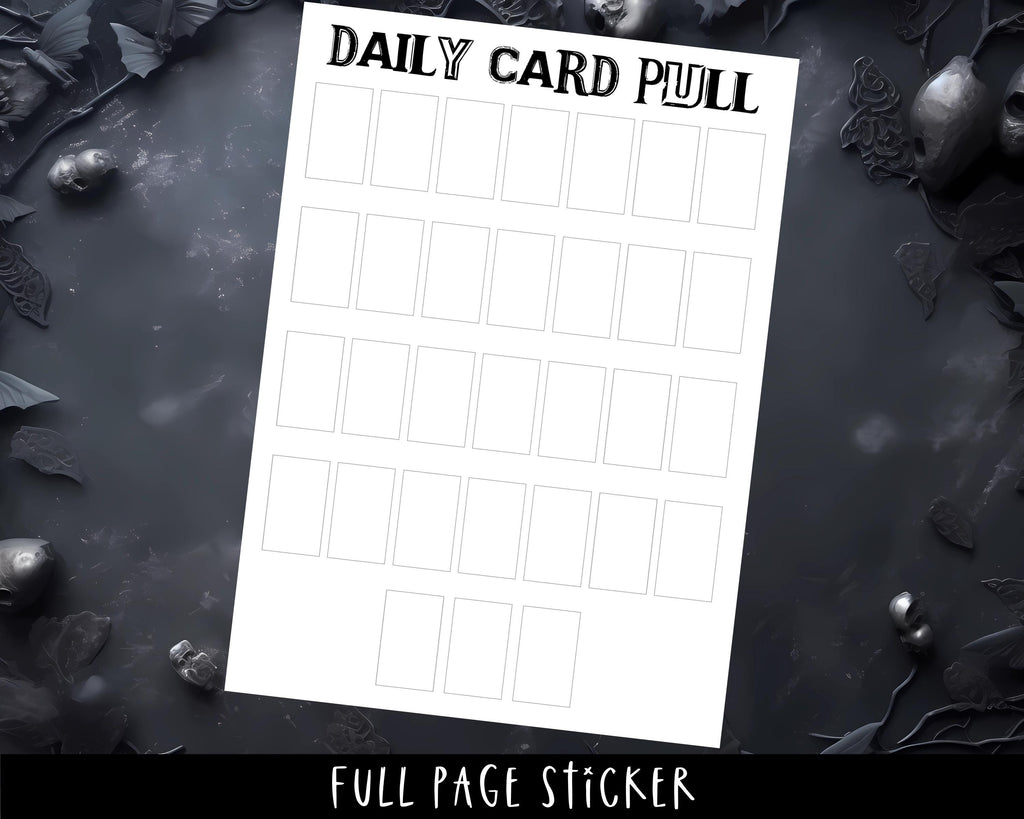 Tarot Planner Stickers – Full Page A5 Planner Stickers | Witchcraft & Divination Set