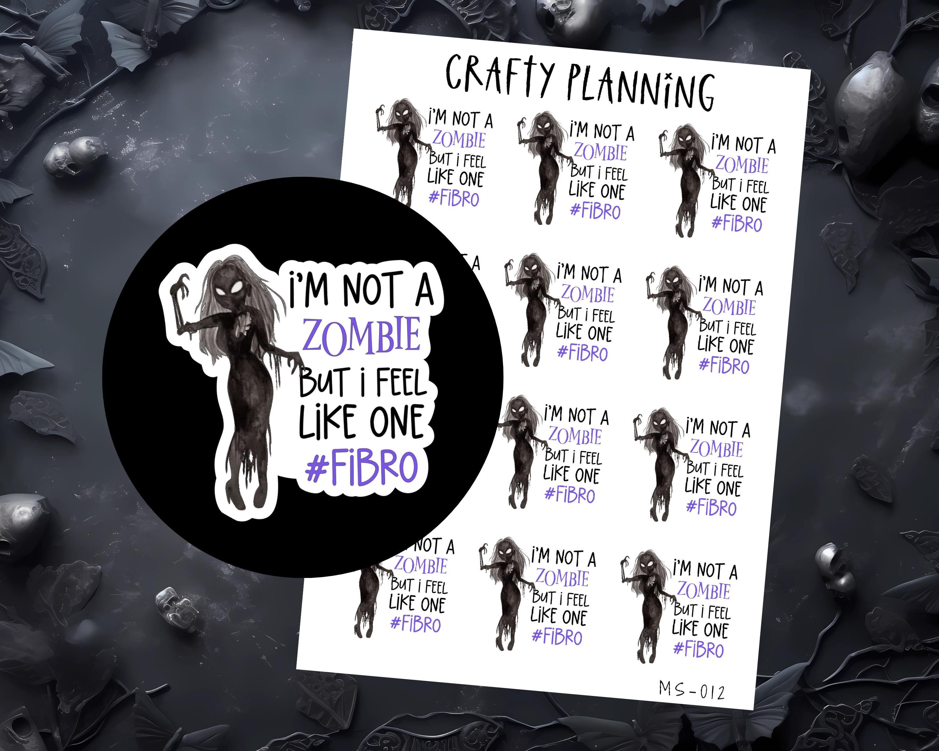 Fibromyalgia Stickers - Chronic Illness & Pain Tracker Planner Labels