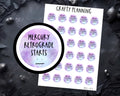 Mercury Retrograde Stickers – Witchcraft & Astrology Planner Decoration Stickers