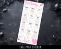 Full Page Sticker – Birthday & Tracker Planner Stickers for Hobonichi Weeks