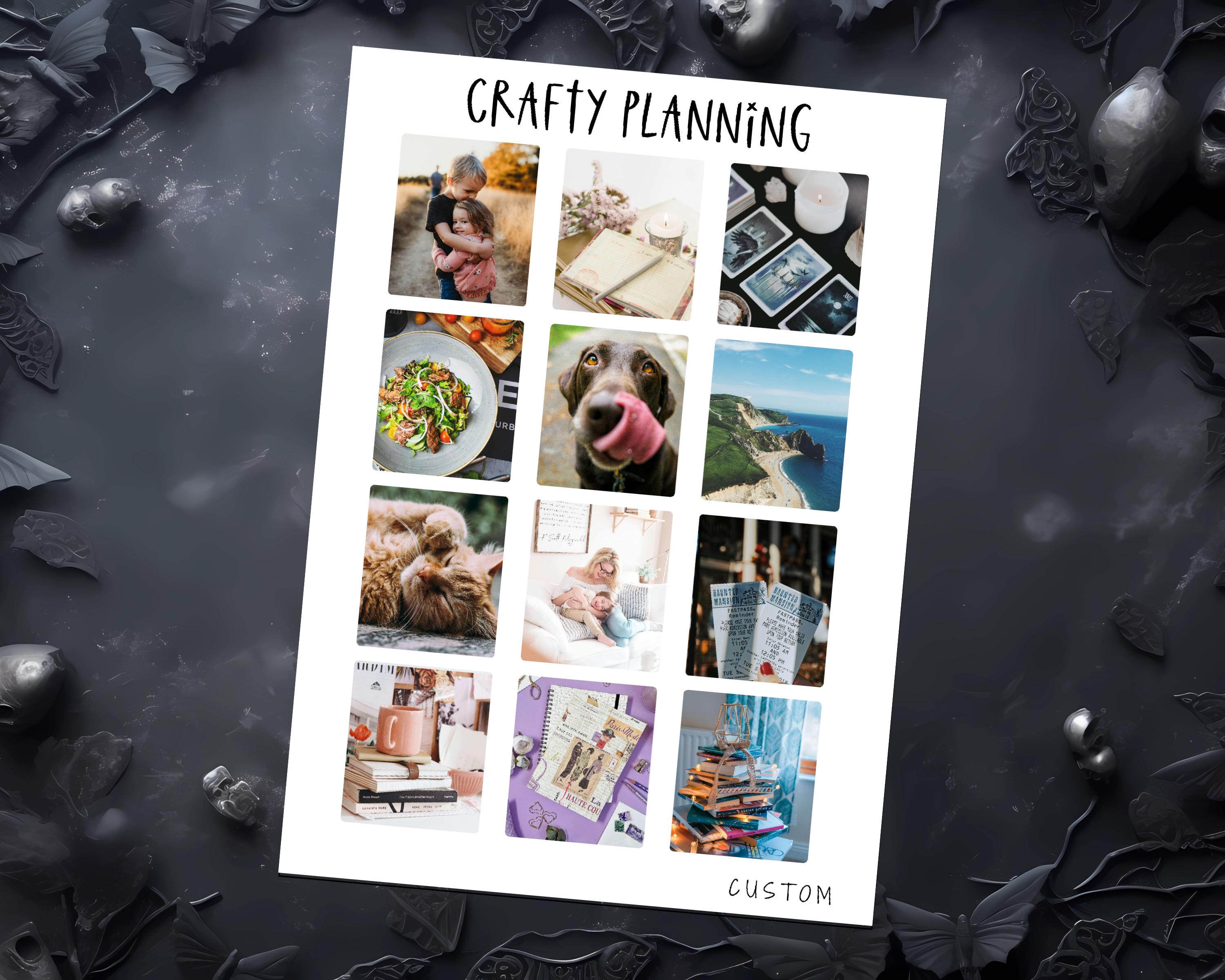Custom Photo Stickers - Planner & Journal Stickers | Memory Keeping, Visionboard, Monthly