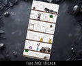 Book Tracker Stickers – Full Page Planner Stickers | Hobonichi Notes Page