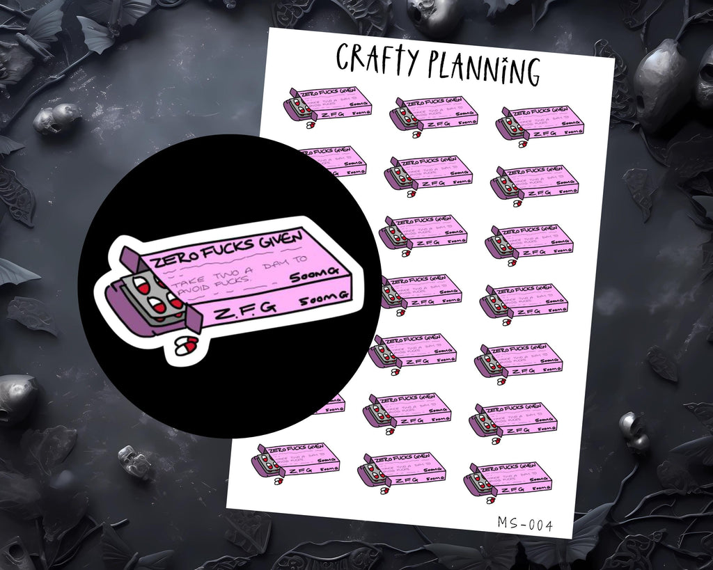 Mental Health Stickers – Planner & Journal Decals | Depression, Anxiety, Swear