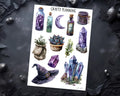 Witch Planner Stickers - Gothic Occult Pagan Esoteric Grimoire Decals