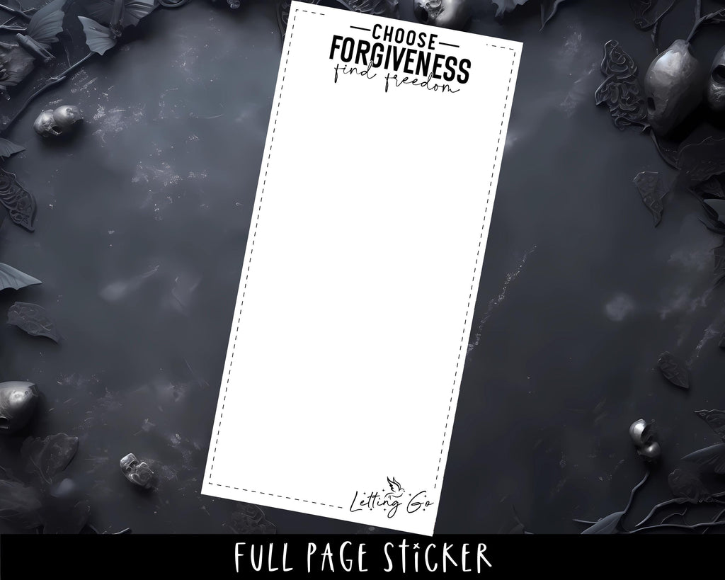 Mental Health Stickers – Full Page Sticker Sheets for Planner Note Covers